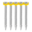 TIMCO Screws TIMCO Collated Self-Drilling Wing-Tip Steel to Timber Light Section Exterior Silver Screws  - 4.8 x 44