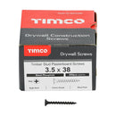 TIMCO Screws TIMCO Drywall Coarse Thread Bugle Head Black Screws