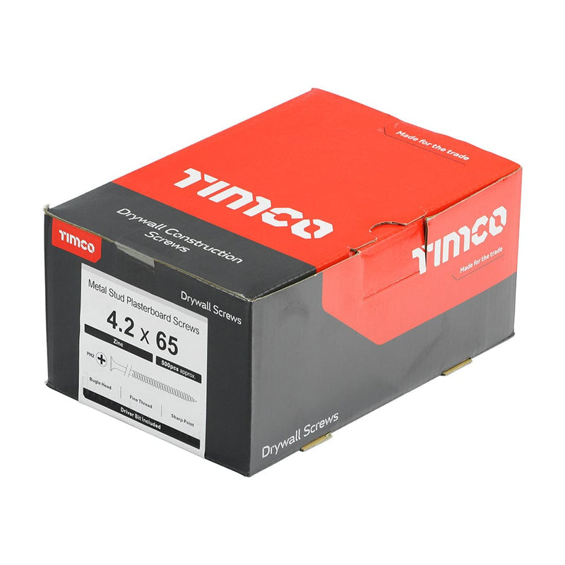TIMCO Screws TIMCO Drywall Fine Thread Bugle Head Silver Screws