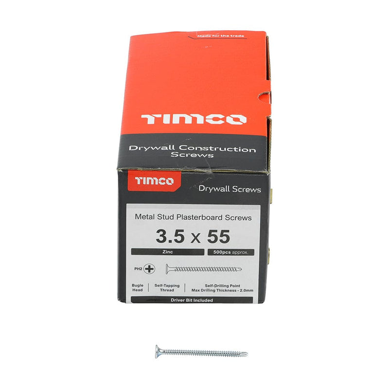 TIMCO Screws TIMCO Drywall Self-Drilling Bugle Head Silver Screws