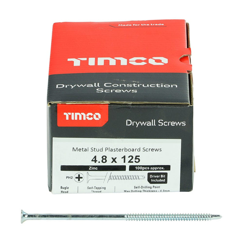 TIMCO Screws TIMCO Drywall Self-Drilling Bugle Head Silver Screws
