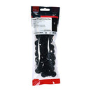 TIMCO Screws TIMCO Hinged Screw Caps Large Black - To fit 5.0 to 6.0 Screw