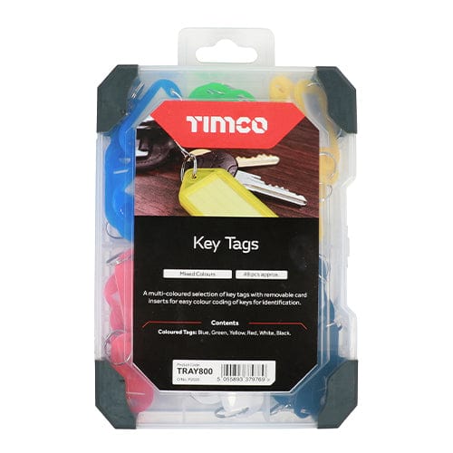 TIMCO Screws TIMCO Key Tags Mixed Tray - 48pcs