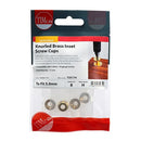 TIMCO Screws TIMCO Knurled Brass Inset Screw Cup