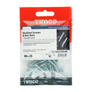 TIMCO Screws TIMCO Machine Countersunk Screws & Hex Nut Silver
