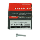 TIMCO Screws TIMCO Machine Pan Head Silver Screws