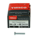 TIMCO Screws TIMCO Machine Pan Head Silver Screws