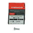 TIMCO Screws TIMCO Machine Pan Head Silver Screws