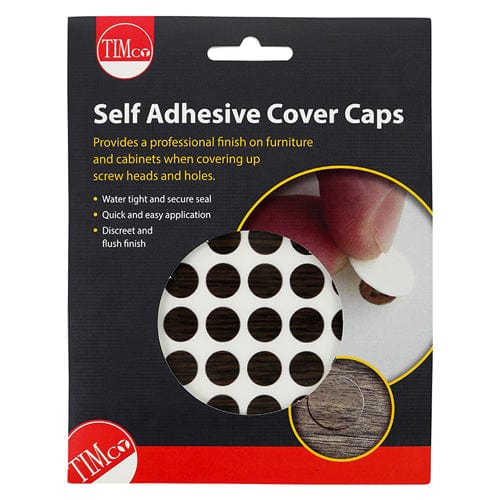 TIMCO Screws TIMCO Self-Adhesive Screw Cover Caps African Hardwood - 13mm