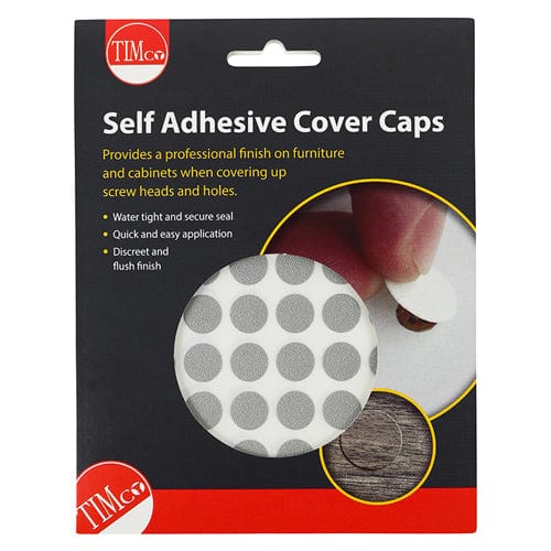 TIMCO Screws TIMCO Self-Adhesive Screw Cover Caps Aluminium - 13mm