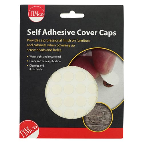 TIMCO Screws TIMCO Self-Adhesive Screw Cover Caps Ivory - 13mm