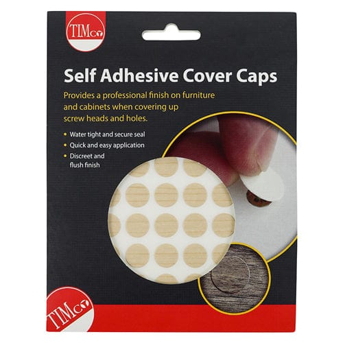 TIMCO Screws TIMCO Self-Adhesive Screw Cover Caps Maple - 13mm