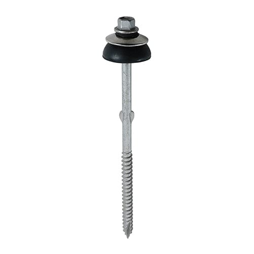 TIMCO Screws TIMCO Self-Drilling Fiber Cement Board Exterior Silver Screw with BAZ Washer - 6.3 x 130