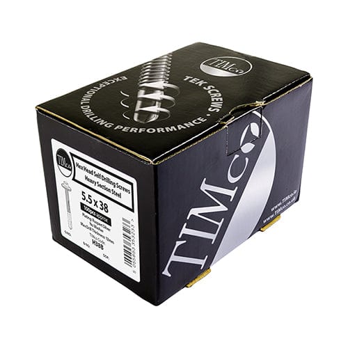 TIMCO Screws TIMCO Self-Drilling Heavy Section Screws Exterior Silver with EPDM Washer