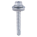 TIMCO Screws TIMCO Self-Drilling Heavy Section Silver Screws with EPDM Washer