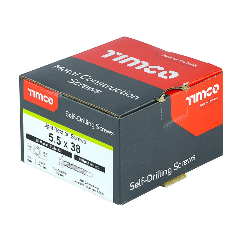 TIMCO Screws TIMCO Self-Drilling Light Section A2 Stainless Steel Bi-Metal Screws