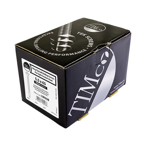 TIMCO Screws TIMCO Self-Drilling Wing-Tip Steel to Timber Light Section Silver Screws