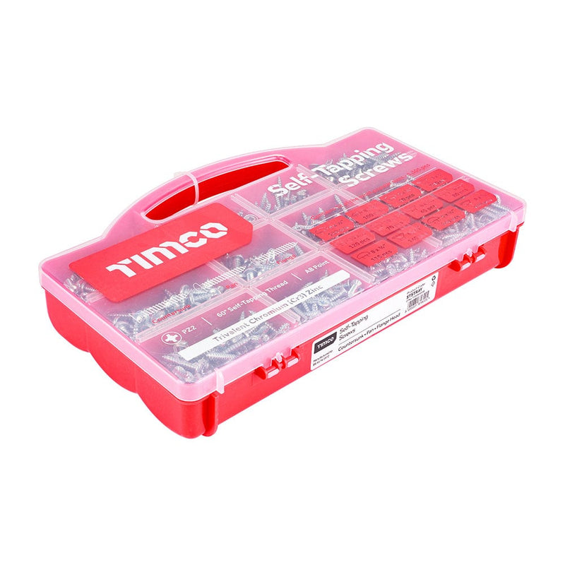 TIMCO Screws TIMCO Self-Tapping Silver Screws Mixed Tray -  1,305pcs