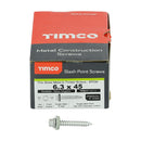 TIMCO Screws TIMCO Slash Point Sheet Metal to Timber Screws Exterior Silver with EPDM Washer