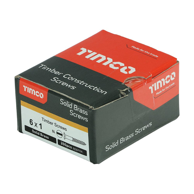 TIMCO Screws TIMCO Solid Brass Countersunk Woodscrews