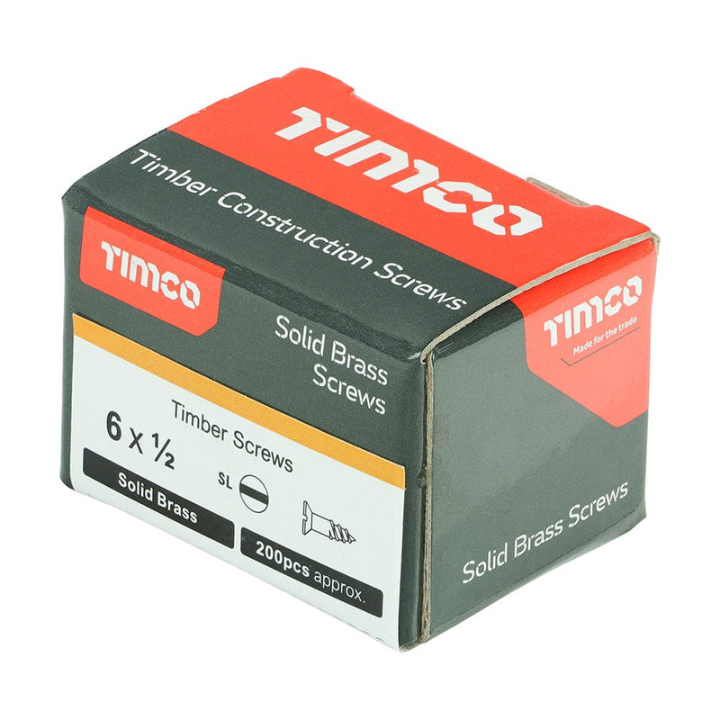 TIMCO Screws TIMCO Solid Brass Countersunk Woodscrews