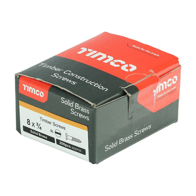 TIMCO Screws TIMCO Solid Brass Countersunk Woodscrews