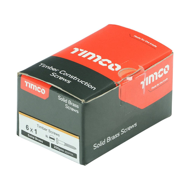 TIMCO Screws TIMCO Solid Brass Round Head Woodscrews