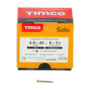 TIMCO Screws TIMCO Solo Countersunk Gold Woodscrews