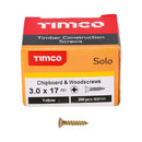 TIMCO Screws TIMCO Solo Countersunk Gold Woodscrews