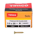 TIMCO Screws TIMCO Solo Countersunk Gold Woodscrews