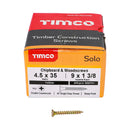 TIMCO Screws TIMCO Solo Countersunk Gold Woodscrews