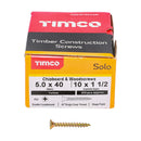 TIMCO Screws TIMCO Solo Countersunk Gold Woodscrews