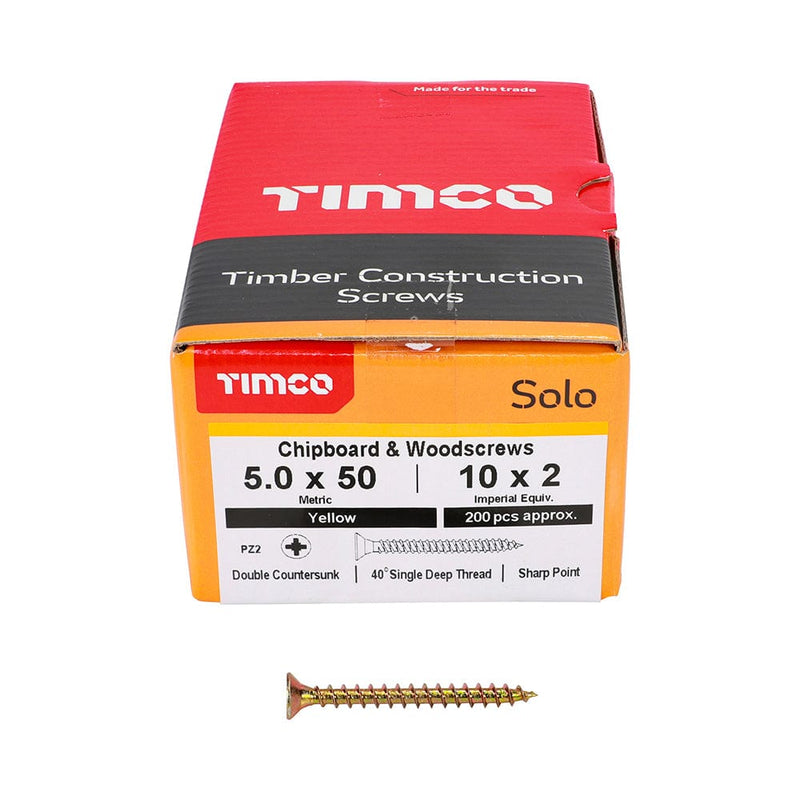 TIMCO Screws TIMCO Solo Countersunk Gold Woodscrews