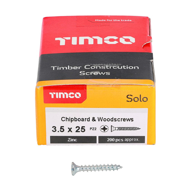 TIMCO Screws TIMCO Solo Countersunk Silver Woodscrews