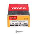 TIMCO Screws TIMCO Solo Countersunk Silver Woodscrews