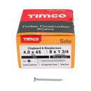 TIMCO Screws TIMCO Solo Countersunk Silver Woodscrews