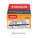 TIMCO Screws TIMCO Solo Countersunk Silver Woodscrews