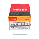 TIMCO Screws TIMCO Solo Countersunk Silver Woodscrews