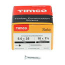 TIMCO Screws TIMCO Solo Countersunk Silver Woodscrews