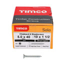 TIMCO Screws TIMCO Solo Countersunk Silver Woodscrews