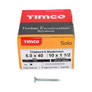 TIMCO Screws TIMCO Solo Countersunk Silver Woodscrews