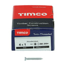 TIMCO Screws TIMCO Twin-Threaded Countersunk Silver Woodscrews