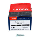 TIMCO Screws TIMCO Twin-Threaded Countersunk Silver Woodscrews
