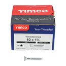 TIMCO Screws TIMCO Twin-Threaded Countersunk Silver Woodscrews