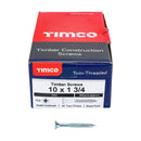 TIMCO Screws TIMCO Twin-Threaded Countersunk Silver Woodscrews