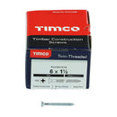 TIMCO Screws TIMCO Twin-Threaded Countersunk Silver Woodscrews