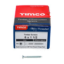 TIMCO Screws TIMCO Twin-Threaded Countersunk Silver Woodscrews