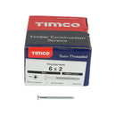 TIMCO Screws TIMCO Twin-Threaded Countersunk Silver Woodscrews
