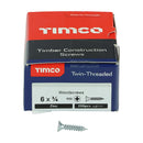 TIMCO Screws TIMCO Twin-Threaded Countersunk Silver Woodscrews