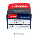 TIMCO Screws TIMCO Twin-Threaded Countersunk Silver Woodscrews